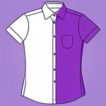 bright purple dress shirt image